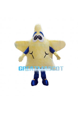 Yellow Star With Blue Pants Mascot Costume