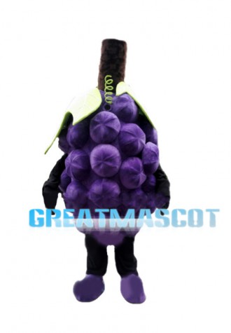 Bunch Of Purple Grapes Mascot Costume