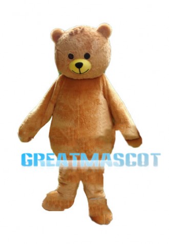 Lovely Brown Teddy Bear Mascot Costume