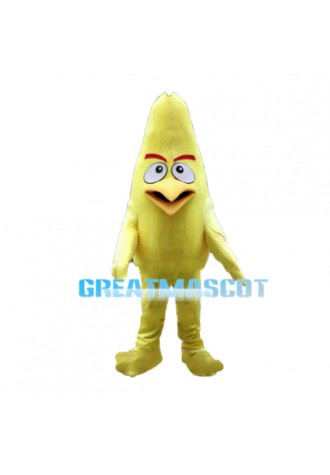 Yellow Conical Bird Mascot Costume