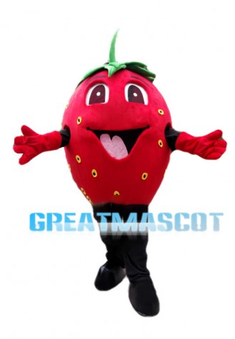 Ecstatic Strawberry Baby Mascot Costume