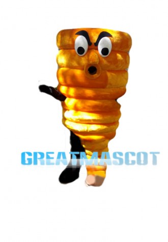 Orange Coiled Hose Mascot Costume