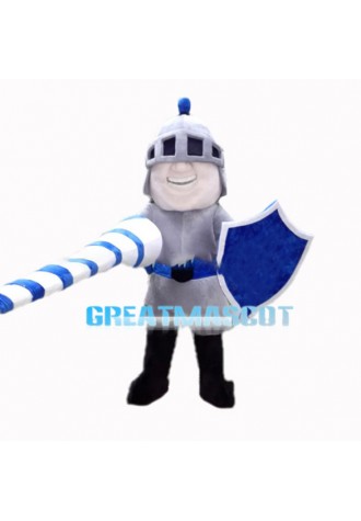 Fighting Soilder With Ironhide Armor Mascot Costume