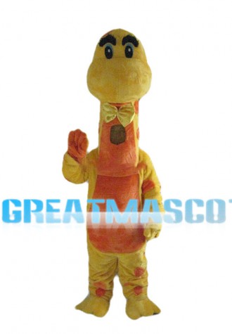 Tall Yellow & Orange Giraffe Mascot Costume