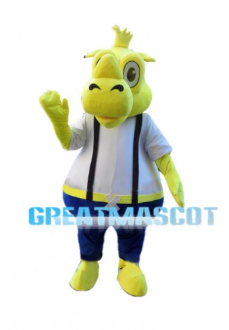 Cherubic Yellow Dragon Mascot Costume