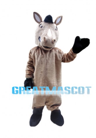 Skookum Light Brown Horse Mascot Costume