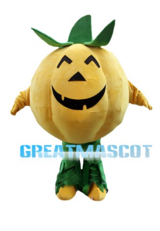 Halloween Smiling Pumpkin Mascot Costume