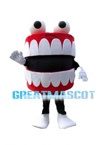 Funny Neat Teeth Mascot Costume