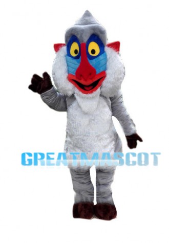 Golden Monkey With Painted Face Mascot Costume