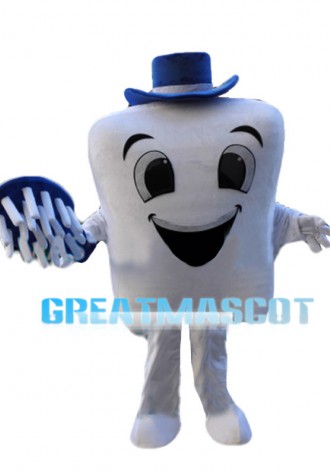 Cartoon Smiling Teeth Mascot Costume