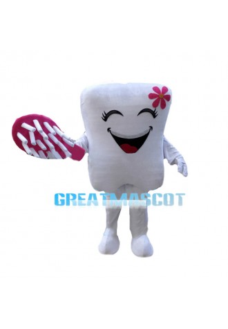 Cartoon Smiling Teeth Mascot Costume