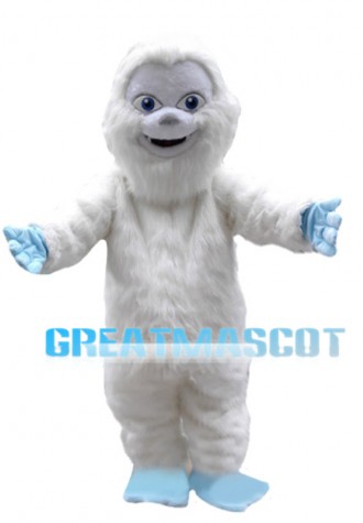 Non-aggressive White Snow Monster Mascot Costume