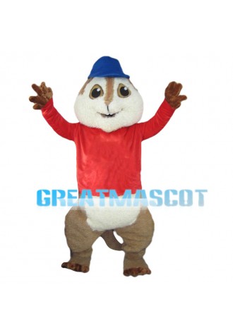 Naughty Cute Chipmunk Brothers Mascot Costume