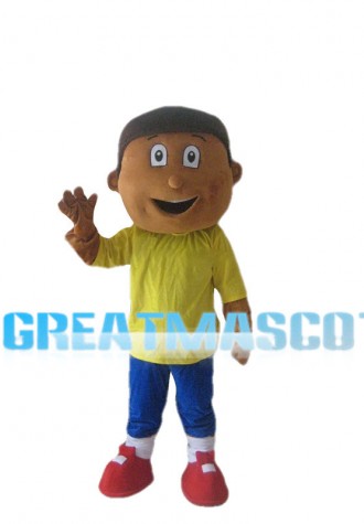Beckoning Black Boy Mascot Costume
