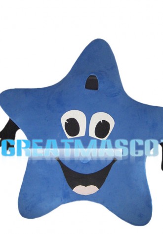 Happy Blue Star Mascot Costume