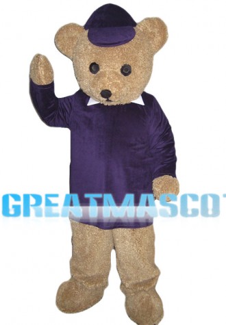 Lovable Brown Teddy Bear Mascot Costume