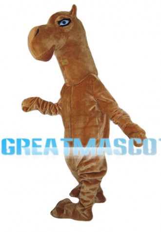 Brown Horse With Blue Eyes Mascot Costume