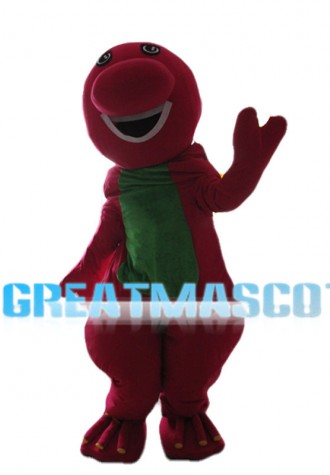 Pink & Green Dragon Mascot Costume