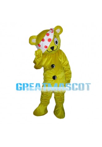 Yellow Bear Mascot Costume