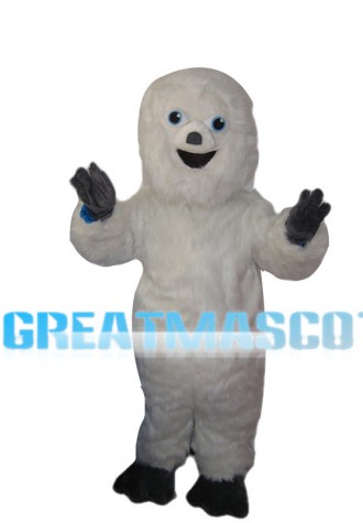 White Hairy Monster Mascot Costume
