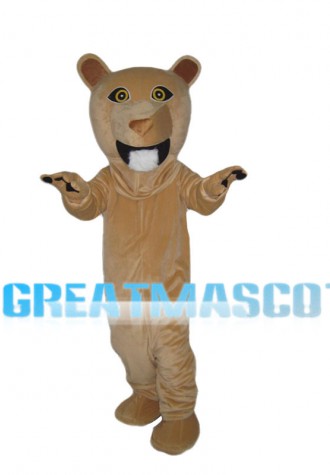 Light Brown Lion Mascot Costume