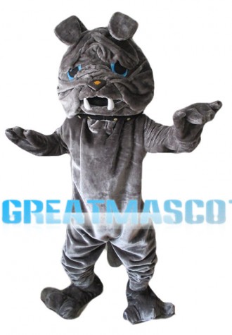 Grey Sharpei Mascot Costume