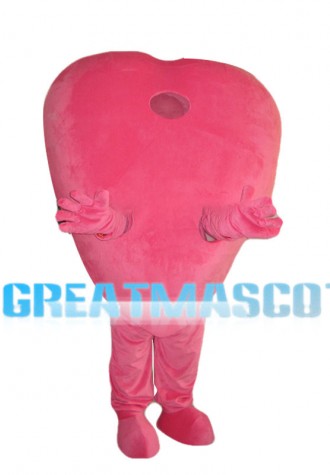 Pink Heart Mascot Costume
