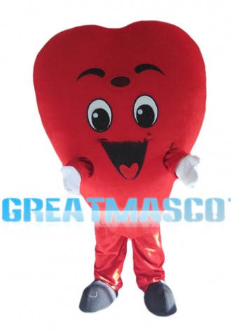 Red Heart Mascot Costume
