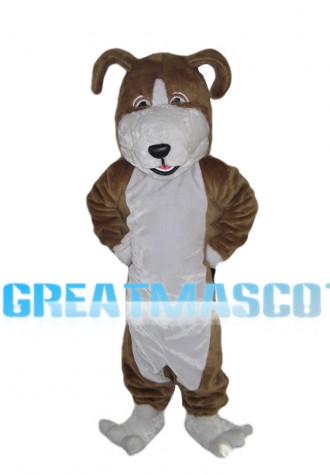 Little Dog With Folded Ears Mascot Costume