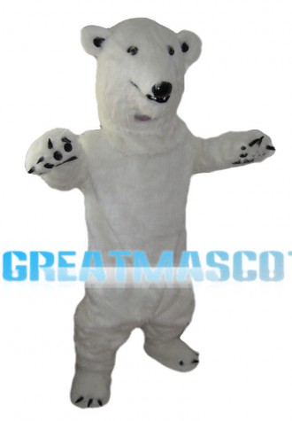 Kind Polar Bear Mascot Costume