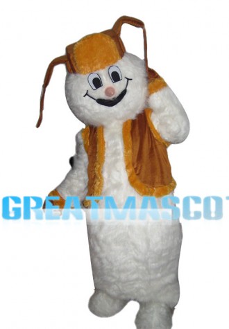 Snowman With Felt Hat Mascot Costume
