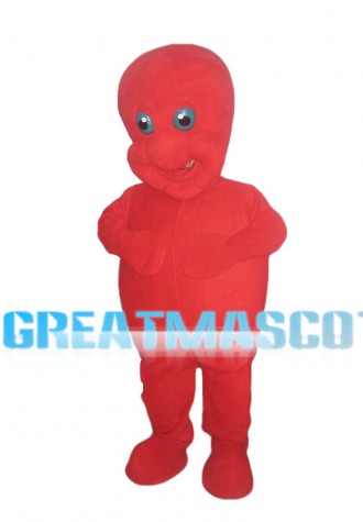 Full Red Dragon Baby Mascot Costume