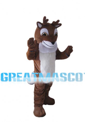 Fawn With Small Horns Mascot Costume