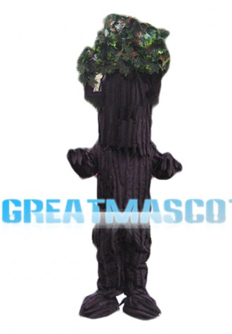 Tall Brown Tree Mascot Costume