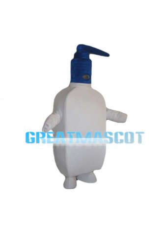 White Plastic Press Bottle Mascot Costume