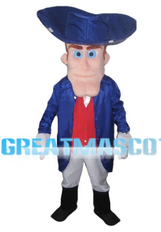 Gentleman With Big Chin Mascot Costume