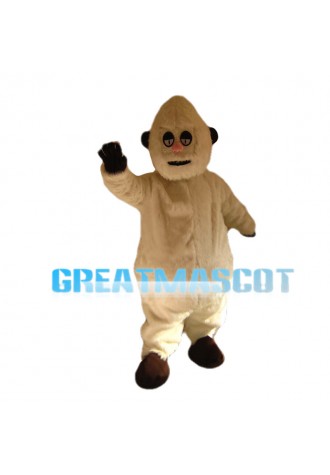 White Fur Snow Mountain Ape Mascot Costume