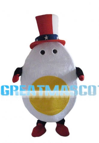 Cutting Boiled Egg Mascot Costume