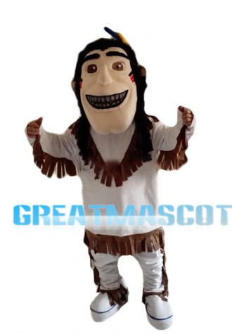 Powerful Tribal Man Mascot Costume