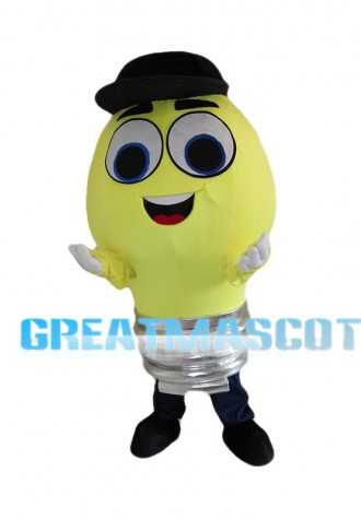 Rotatable Light Bulb Mascot Costume