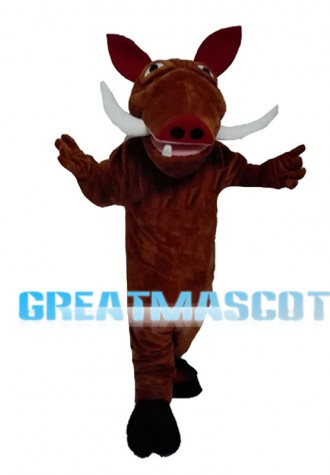 Wild Boar With Two Fangs Mascot Costume