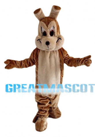 Docile Old Wolf Mascot Costume