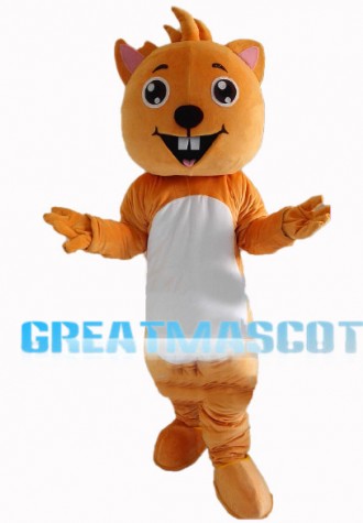 Squirrel Showing Front Teeth Mascot Costume