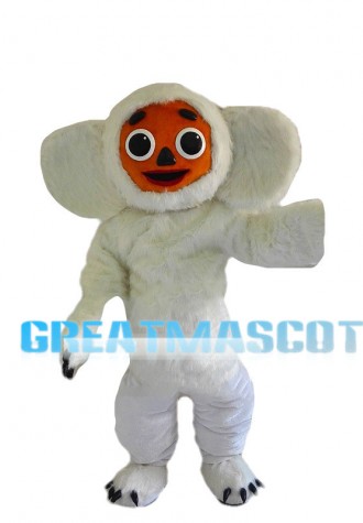 White Small Macaque Mascot Costume