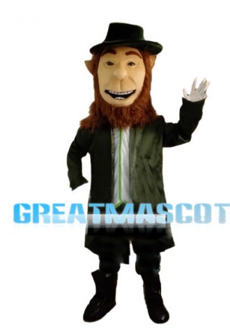 Polite Bearded Gentleman Mascot Costume