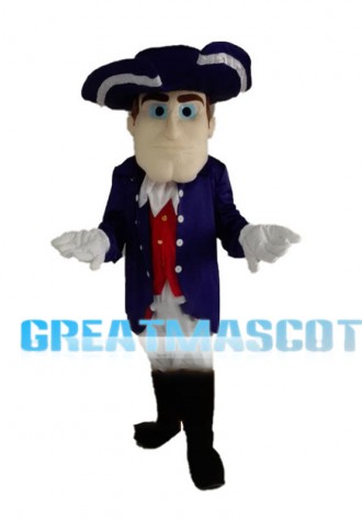 Square Face Noble Gentleman Mascot Costume