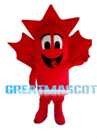 Red Maple Leaf Mascot Costume