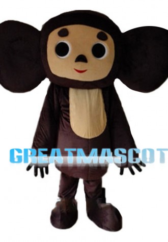 Brown Big Ears Monkey Mascot Costume