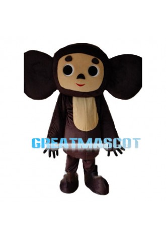 Brown Big Ears Monkey Mascot Costume