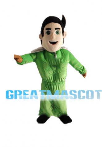 Green Adult Man Mascot Costume